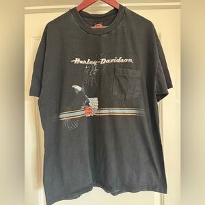 Harley-Davidson Black Graphic T-Shirt for Men